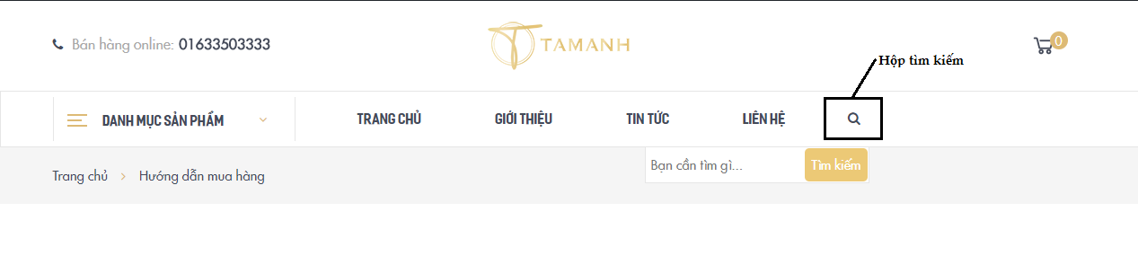 Hộp tìm kiếm web Tagos
