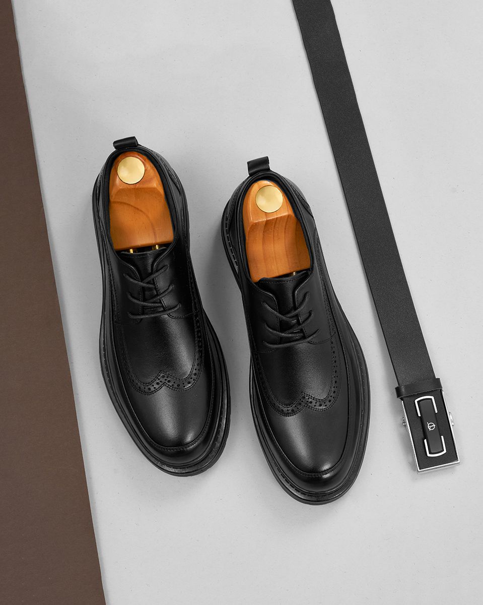 giày chunky derby phối họa tiết GNTA20232-D ảnh 3