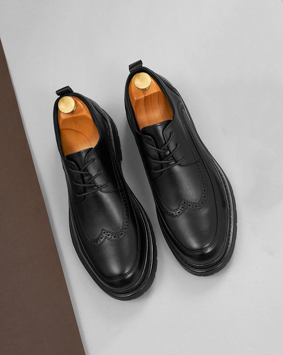 giày chunky derby phối họa tiết GNTA20232-D ảnh 5