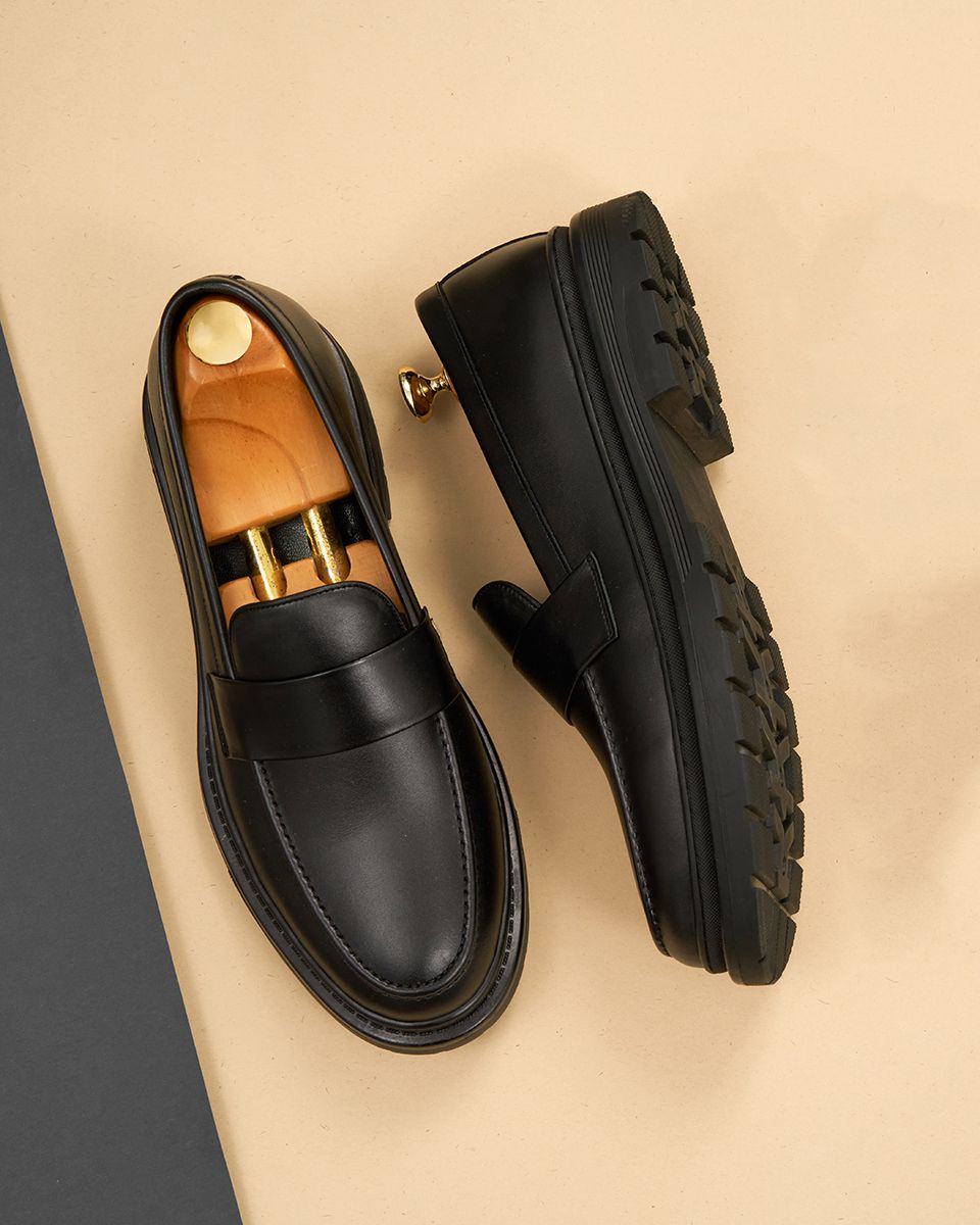 giày lười quai da ngang GNTA20236-D ảnh 4